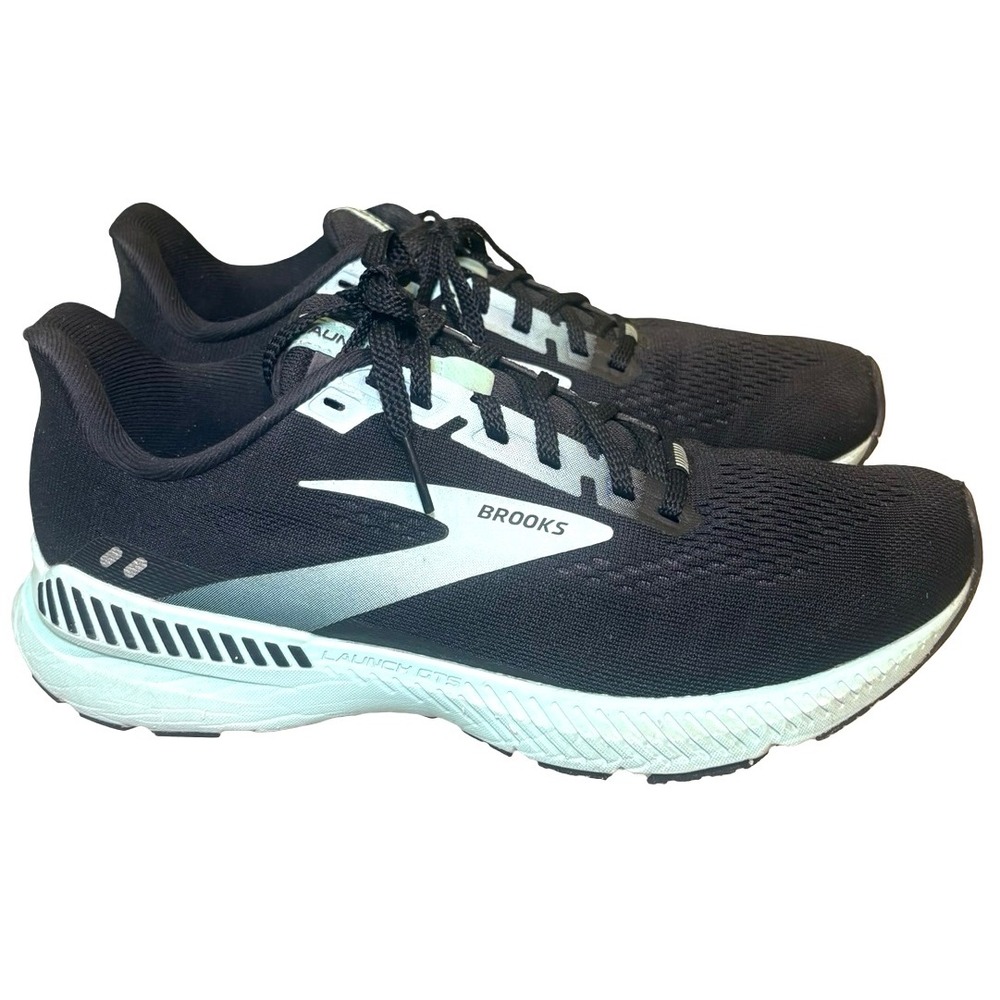 Brooks Launch GTS 8 Womens Running Shoes Black Mint Green 1203461B096 Size 8